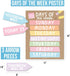 Rustic Classroom Calendar Set Bulletin Board, Teacher Calendar for Elementary Preschool Classroom School Calendar