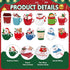 Pasimy 36 Pcs Christmas Sticky Notes, Xmas Self Stick Memo Pads, Coffee Cup Santa Notepad Set, Christmas Gift