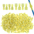 Glarks 100pcs Fully Insulated Female/Male Spade Nylon Quick Disconnect Electrical Crimp Terminals Kit, 12-10 Gauge