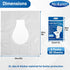 60 Pack Mckanti Toilet Seat Covers Disposable - XL Flushable Paper Toilet Seat Covers for Adults Kids Potty Training