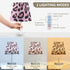 3 ALAZA Bedside Lamp Leopard Print Cheetah Pink Table Lamp for Bedroom Desk Lamp with USB Port LED Nightstand Color