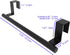 2 Pack Cabinet Door Towel Holder, Over Cabinet Towel Bar, Stainless Steel Dish Towel Holder for Cabinet Door Kicthen