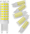 G9 LED Bulb, 6W, 60W Halogen Equivalent, 5000K Daylight White, 600LM, Non-Dimmable, 6 Pack