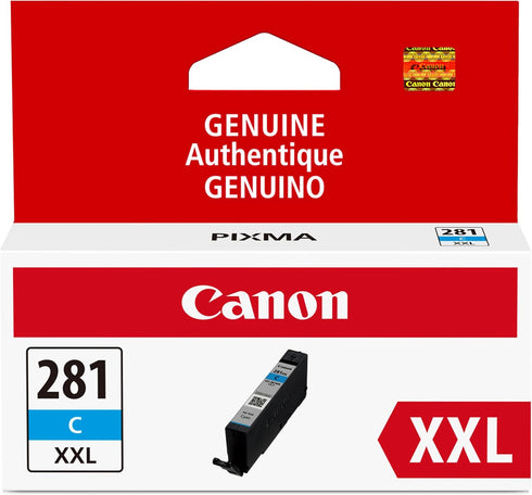 Canon CLI-281 XXL Genuine Cyan Ink Tank, Compatible with TR8520, TS9120,TS8120, TS6120, TS9521C/a,