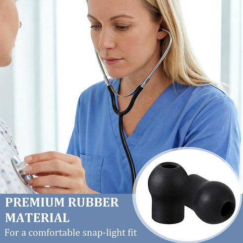 YALOJE 4pcs -2 Stethoscope Ear Tips Replacement, Silicone Stethoscope Ear Pieces, Noise Reduction Earplugs Soft-Sealing
