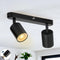SGGSHENNAN Adjustable Spotlight Ceiling Light Fixture 2 Light Gu10 Track Lighting Indoor Directional