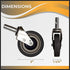 5 inch Set 1 Caster Wheel - Heavy Duty Swivel Caster - Thermoplastic Rubber - Strong and Secure Fit - Industrial Wheel