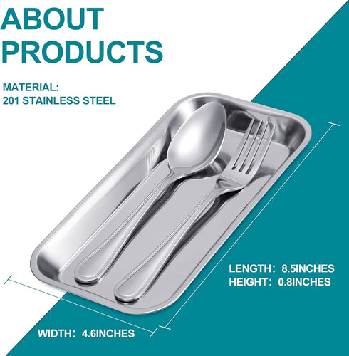 12 8.9 4.6 0.8 Inch Pieces Stainless Steel Surgical Trays, x x Small Metal Tray, Medical Surgical Tray for Lab