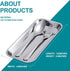 12 8.9 4.6 0.8 Inch Pieces Stainless Steel Surgical Trays, x x Small Metal Tray, Medical Surgical Tray for Lab
