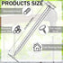 2 Pounds Box of 1-1/4 Inch Siding Nails, 304 Stainless Steel Flat Head Hardware Nails for Wall, Siding, and Decking