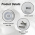 Yinluluna 100 Pack Round Clear Rubber Feet for Cutting Board, Non Slip Cutting Board Feet with Stainless Steel Screws
