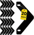Boomerang Sheet Lifters, Durable Flat Triangle Shape, 11" x 6", Black, Protect Sheets from Tearing
