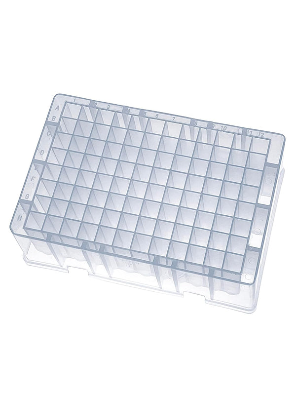 MUHWA 96 Wells Deep Well Plate, 1.2ml Storage Plate, Round Bottom, Pack of 5