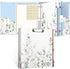 Rouidr 3 Ring Binder, 2 Inch Round Ring Organizer with Clipboard, 5 Dividers Tabs, A4 8.5 * 11 Inch Paper, Wisteria