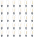 Meconard 30 Pack S14 Edison String Light Bulbs, 1 Watt Replacement for Outdoor String Lights, 2200K Warm White