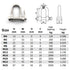 M6 D Shackle Anchor Shackle, Stainless Steel 304 D Ring Shackle with Cotter Pin for Cars, Trucks, Material Handling