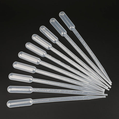 100 Pcs 5ML Plastic Transfer Pipettes for Essential Oils, Liquids, Graduated
