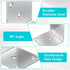 CLRBEATTY 20 2 Inch 90 Pcs Metal Corner Braces, L Brackets with Screws, Stainless Steel Angle Bracket, L Shape Bracket