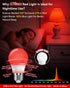 7W 670nm Bulbs 4PK, 100% Bulb, A15 60W Bulbs BoRccdit Red Light for Sleep Blue Light Blocking Red Light Night Light