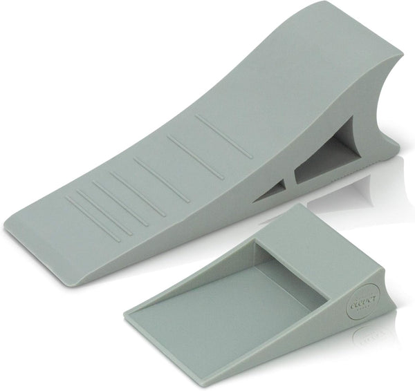 Decorative Rubber Door Stopper, Tall and Adjustable, Solid Stable Base, Easy to Move, Hanger Mounts