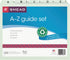 Smead Pressboard Guides, 1/5-Cut Tab (A-Z), Letter Size, Gray/Green, Set of 25