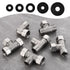 100 Pcs Rubber Washers Assortment Kit, Black Rubber Washers in 5 Sizes (16/18/20/25/30mm) for Faucets and Hoses