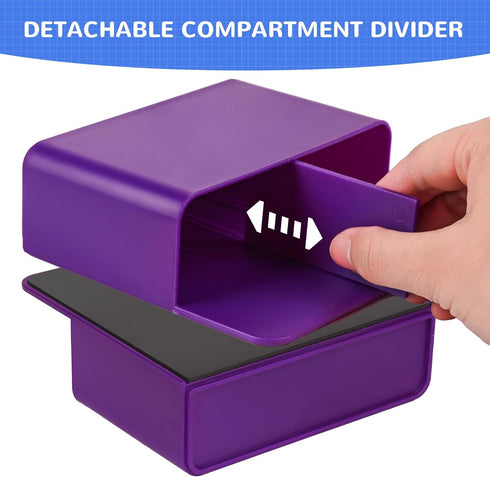 Magnetic Dry Erase Marker Holder, Magnetic Pen Holder for Fridge, School, Office, Home, 1 Pack, Purple