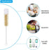 PATIKIL 13.4" Straw Cleaner Brush, Stainless Steel Natural Pig Bristle Wool Tip Pipe Wire Cleaning Brush for Lab