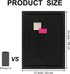 TORASO Cork Board Bulletin Board, 17“x23" White Pin Board for Office, School, Home with Pins and Screws