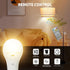 Rechargeable Light Bulbs with Remote Control,700lm, 2600mAh Battery Emergency Light Bulb for Power Outage and Camping Outdoor, 3 Level Dimmable, 3000K/4000K/6000K, 50 Watt Equivalent,2 Pack by MXhme