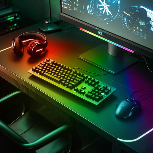 Generic RGB LED Monitor Light Bar, USB Powered, RGB Mode Change Controller, Gaming Atmosphere Light, Under The Table