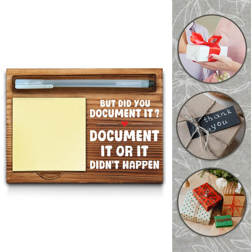 Funny Sticky Note Holder Gifts / HR, School Administrator, Counselor, Nurse / Office Desk Self-Stick Note Pad Holders