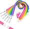 Specialist ID 6 Pack Neon Lanyards - Premium Bright Color with Single Swivel Hook & Breakaway Clasp