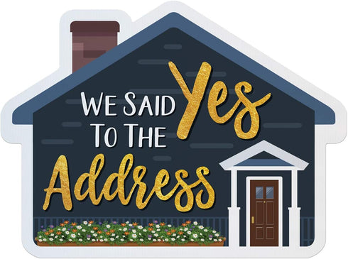 Calendars and More, Inc. Real Estate Social Media Testimonial Photo Prop Signs - House Shape (1 Sign)