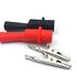 2 Pair Silicone Alligator Clips Set, Professional 1000V 10A Alligator Clip Test Kit, Banana Test Lead Probe Clip, Test Extension Compatible with Fluke Multimeter Tester Probe HI
