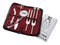 Set of 6 pcs Diagnostic Reflex Percussion Kit - Stainless Silver Taylor Hammer, Measuring Tape, Tuning Forks, Scissors,