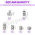 Swpeet 60Pcs M610/12/15/20 4-Pronged Nickel Plated Barrel Nuts with Threaded Inserts and T-Nuts Assortment Kit, Cross