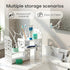 Jollygleam Desktop Shelves, White Bookshelf Desktop Organizer and Desktop Storage