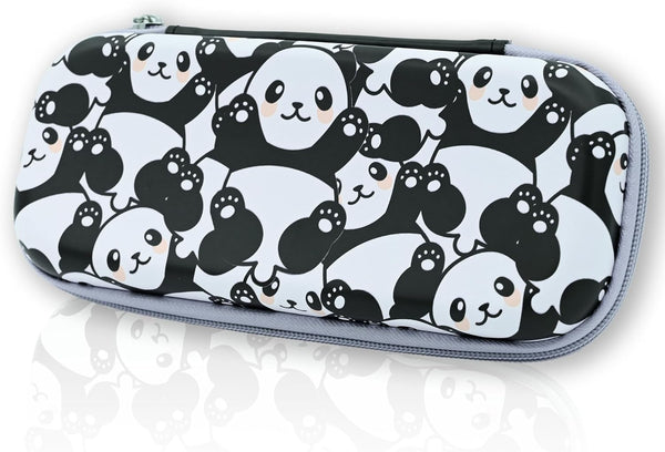 Zip Pencil Box Panda Pencil Case, Multi Pouch Holder Desk Organizer for Boys Girls School Office