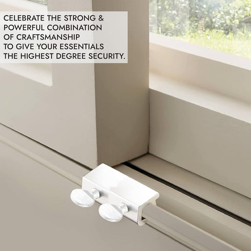 NU-SET Lock, Sliding Window Lock, Double Thumb Screw Window Lock for Security, Home Improvement & Door Hardware, 2 Packs