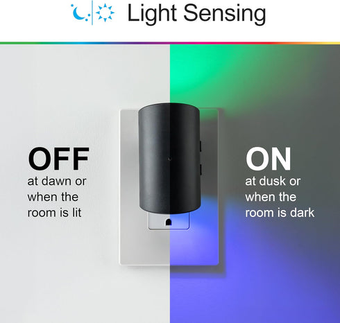 Dimmable 1-Pack, 82573 GE Directional Plug in Wall Sconce Night Light, Adjustable Swivel Accent Lighting with Dusk