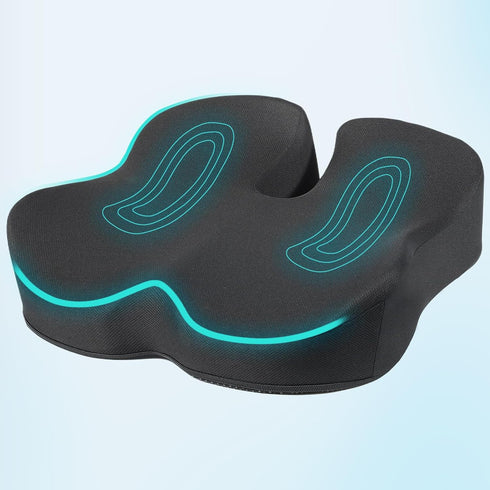 EESHONZ Seat Cushion, Extra Large Memory Foam Seat Cushion for Office Chair, Car Seat, Airplane, Relieving Hip