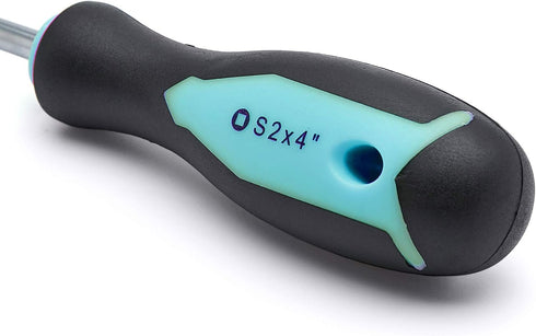 Amazon Basics 12-Piece Magnetic Screwdriver Set, Turquoise, 7 x 2 x 14.8 inches