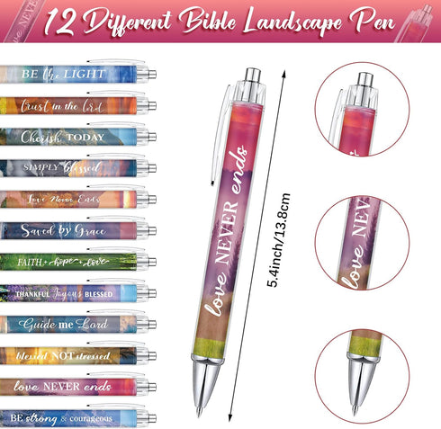 Jetec 150 Bible Verses Gift Set, 30 Christian Bookmarks, Pens, Notebooks, Keychains
