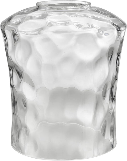 Aspen Creative 23530-63-1, Clear Hammered Glass Shade for Lighting Fixture/Vanity Light/Wall Light/Pendant, Size: 4-1/2"