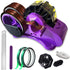 MECOLOUR Multi-Roll Heat Tape Dispenser, 6 pcs Sublimation 1" + 3" Core Double Reel, Semi-Automatic - PURPLE