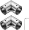 uxcell 2Pcs 90 Degree Structural Pipe Connectors 2 Way End Rails Clamp