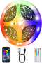 TK99SW LED Strip Lights for Bedroom, 32.8ft Smart RGB Music Sync Bluetooth App