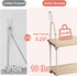 YOYUTOX 2 Pack 11.8" Fabric Wall Cubicle Shelf, Wooden Hanging Cubicle Shelf Organizer with Hooks, Dual Mounting