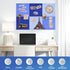 Large Cork Board for Walls 24"X36" with 30 Push Pins, Easy Peel & Stick Vision Bulletin Board Tiles